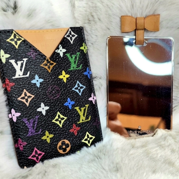 Louis Vuitton Accessories - Louis Vuitton x Murakami Multicolor Card Case Mirror & Bow Case Rare